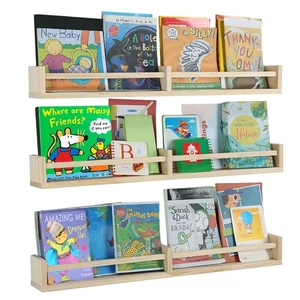 Kinderzimmer Bücherregale Wandmontage ï1/4Œ32inchï1/4Œ3er Set, Holz Schwebende Wand Buch... - Bild 1 von 7