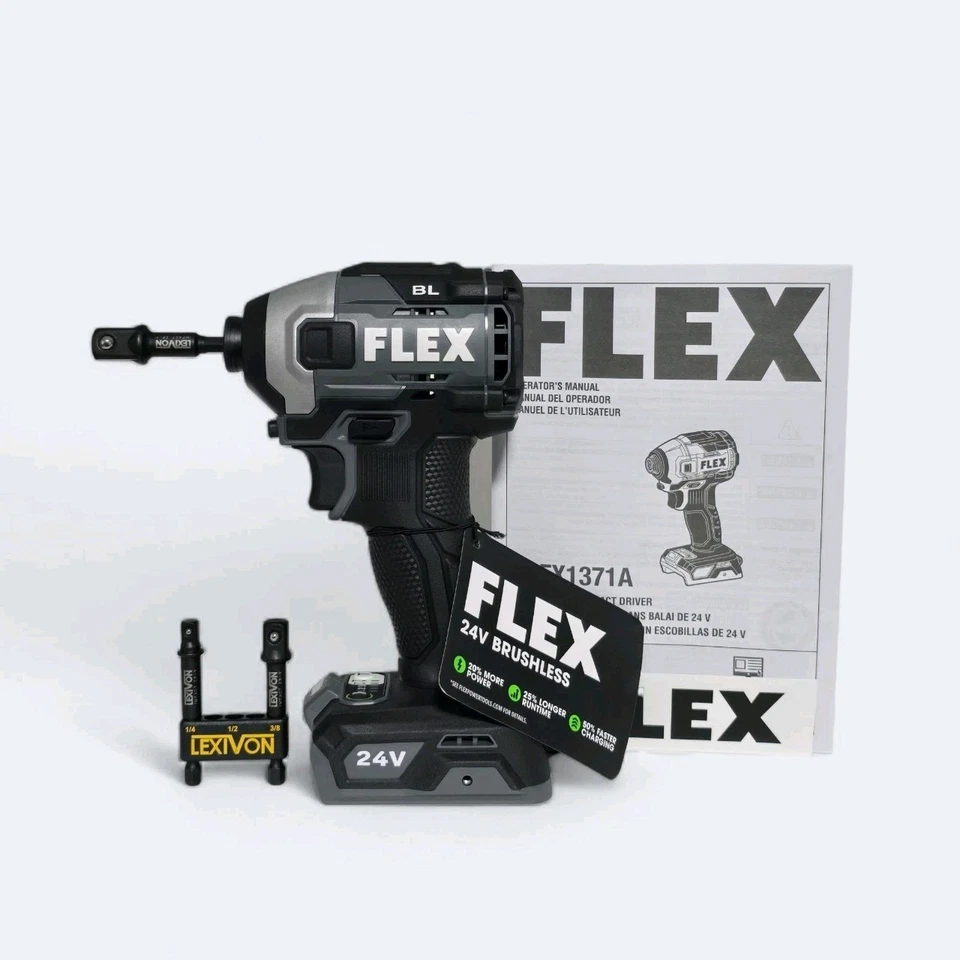 FLEX  24V  1/4in  Quick Eject Hex Impact Driver, 2,500 In-Lbs Torque, FX1371A 🔥 - Image 1 of 4