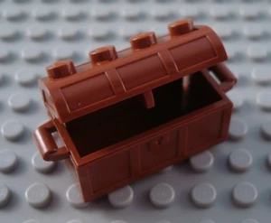 LEGO Reddish Brown Pirates Minifigure Treasure Chest - Picture 1 of 1