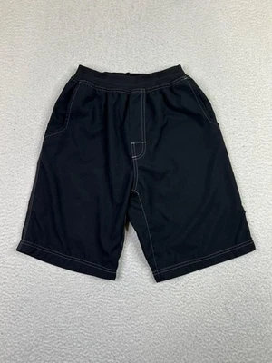 Vintage prAna Shorts Womens Small Black 100% Cotton Elastic Waist Casual USA - Image 1 of 4