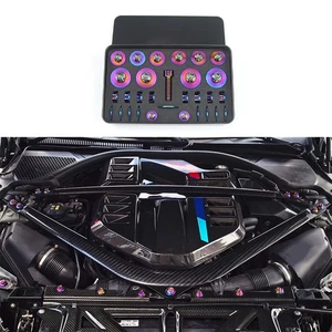 Titanium Engine Bay Screws Fasteners Bolts For BMW G80 G81 M3 G82 G83 M4 G87 M2 - Picture 1 of 12