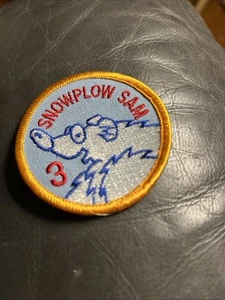 Vintage Snowplow Sam Level 3 Ice Skating Patch Badge Embroidered Merit Award Fig - Picture 1 of 3