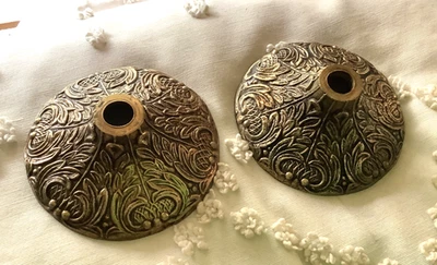 Vtg antique bronze Brass Chandelier Light  fixture Spacer Parts restoration Foto 1 de 4