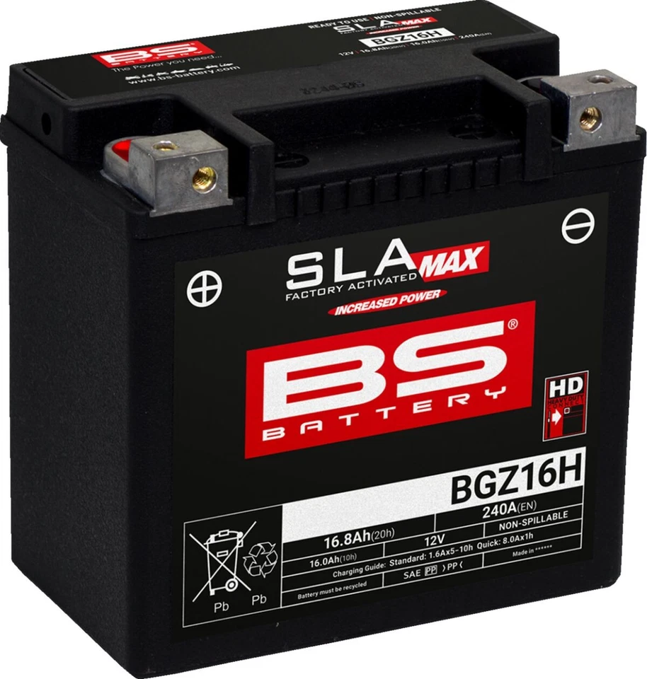 Batería AGM Activa SLA MAX BS Battery BGZ16H BMW F 800 R 2010 - Imagen 1 de 1