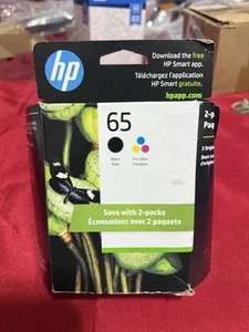 HP 65 (T0A36AN) Czarno-trójkolorowe oryginalne wkłady atramentowe - Zdjęcie 1 z 4