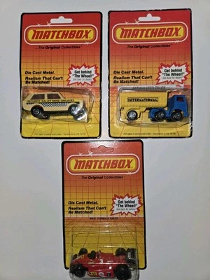 1983 Matchbox Superfast Range Rover, Truck Trailer & Formula 1 Ferriari Diecast  - Image 1 of 2