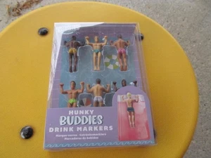 Hunky Buddies Drink Markers, 6pk - Picture 1 of 5