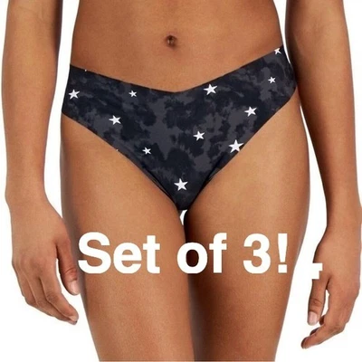 Jenni Intimates 3 Panty Set M Medium 6 8 Starry Tie Dye Thong Panties NWT NEW - Image 1 of 4