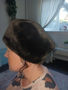 Kunstfellmütze Schmiede einen Kopf braun Wam Retro Seide gefüttert Kosaken sowjetischer Stil Hut - Bild 1 von 11