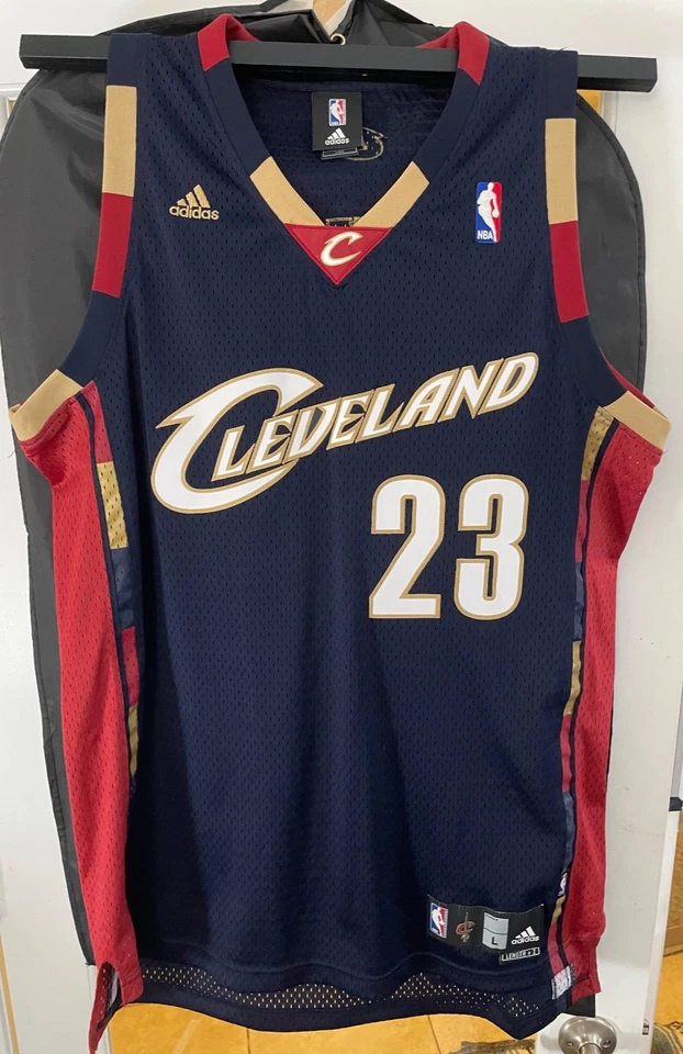 LeBron James Cleveland Cavaliers Jersey Adidas NBA Authentic Size L +2 Rare - Image 1 of 4