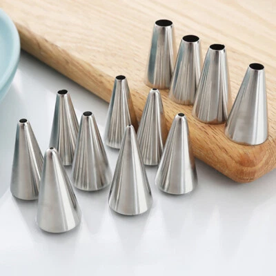 Round Hole Cake Icing Piping Nozzles Lines Cupcake Decorating Cake Small Tips - Image 1 of 4