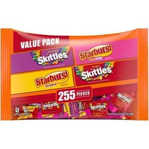 Starburst & Skittles Chewy Candy confezione varietà sfuse assortite (255 ct., 6,5 libbre) - Foto 1 di 3