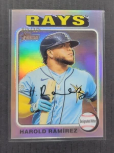 2024 Topps Heritage Harold Ramirez Silver #ed 025/225 Rays - Bild 1 von 2