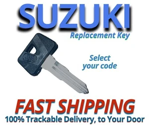 Suzuki Motorcycle ATV Keys Replacement Key Cut to Code F39810-F59597 - Picture 1 of 2