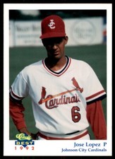 1992 Classic Best Jose Lopez Johnson City Cardinals #15