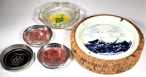 Vintage Ashtrays Coasters Lot 5 Holiday Inn Yosemite Capturing a Sperm Whale - Imagen 1 de 14