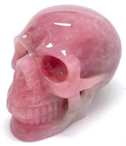 5'' Natural Rose quartz Carved Crystal Skull,Crystal Healing,Home Decoration - Picture 1 of 9