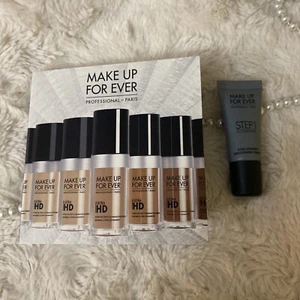 MAKE UP FOR EVER Ultra HD Fluid Foundation Sample Card 4 Y225, Y335, Y415, Y505 - Picture 1 of 4