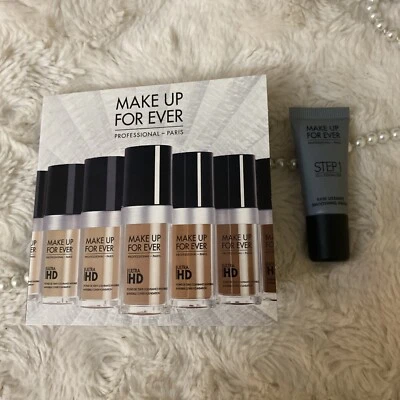 MAKE UP FOR EVER Ultra HD Fluid Foundation Sample Card 4 Y225, Y335, Y415, Y505  - Image 1 of 4