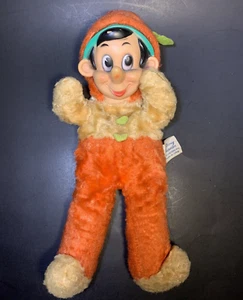 1950s VTG Disney GUND PINOCCHIO Rubberface Plush Stuffed Toy Doll RARE 10" READ* - Picture 1 of 11