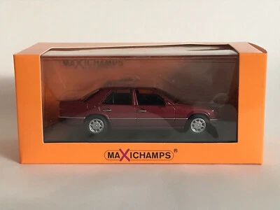 Mercedes 230E W124 1991 Dark Red IN Metallo Maxichamps 940037005 1:43 Benz - Immagine 1 di 4