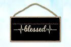 blessed Christian inspirational quote wood sign plaque wall decal