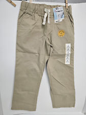 Cat & Jack kids size 5 stretch brown Jogger pants Reinforced knee Straight boys