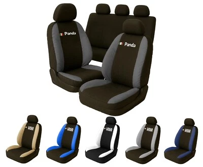 COPRISEDILI AUTO COMPATIBILI PER PANDA CON LOGO RICAMATO MADE IN ITALY - Immagine 1 di 4