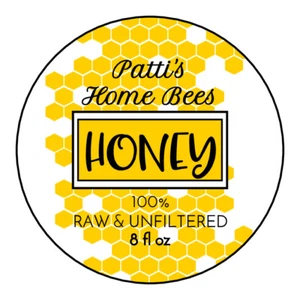 Hausgemachtes Honigglas Verkauf Honig 24 Aufkleber Etikett personalisiert 2 Zoll rund - Bild 1 von 1