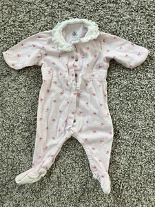 Petit Bateau Strampler Einteiler Mädchen 3 Monate/60cm rosa - Bild 1 von 5