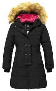ZSHOW Mädchen langer Wintermantel Parka wasserdicht warm Puffer Jacke mit Fellkapuze - Bild 1 von 61