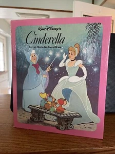 Vintage 1981 Walt Disneys Cinderella Pop-Up Film Go Round Buch - Bild 1 von 8