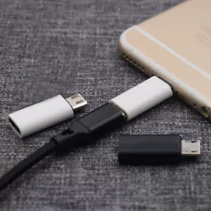4Pcs USB 3.1 Type C Female to Micro USB Male Adapter Converter USB-C Black Whi ⁿ - Picture 1 of 11