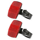  2 Pcs Reflector for Bike Lights Night Riding Bicycle before and after