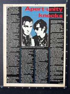 AZTEC CAMERA - FEATURE PAGE 8X11" 1983 Original Magazine Advert M87 - Imagen 1 de 1