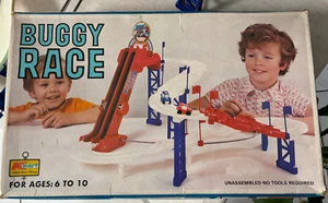 Retro Buggy Race Toy Game.  Toy Car/Buggy Racing Game. Made in Hong Kong Rare - Picture 1 of 18