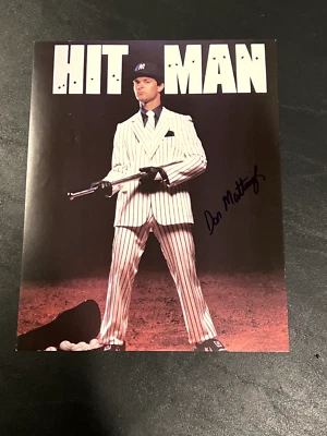 Foto firmada a mano de Don Mattingly de 8x10 de los Yankees de Nueva York Hit Man Foto 1 de 2