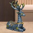 Deer Figurine Collectible Mini Desktop Crafts Car Decoration Gift Art Car Statue