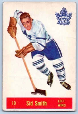 SID SMITH 1957-58 PARKHURST  NO T 10  VG+    93732 - Image 1 of 2