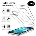 4x Tempered Glass Screen Protector For Apple Iphone 14 13 12 11 Xr Xs 8 7+ 6 Se