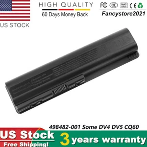 DV4 Battery For HP Pavilion CQ60 CQ61 484170-001 497694-001 HSTNN-LB72 DV5 DV6 - Picture 1 of 6