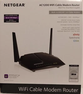 Netgear AC1200 WiFi Cable Modem Router - Picture 1 of 9