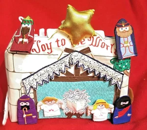 Kids Nativity Fabric Christmas Advent Storytelling Christian toy Kubla Kids - Picture 1 of 9