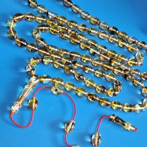 ☀️Natural Baltic Amber Prayer 99 Beads Misbaha Tasbih Rosary 41g ☀️ - Picture 1 of 24