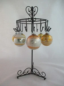 Lote De Colección De 7 Adornos Brite Dorado Brillante ~ Brillo, Rayas y Sólido - Imagen 1 de 4