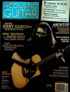 Acoustic Guitar December 2011 Jerry Garcia Alex De Grassi Doc Watson David Holt - Picture 1 of 2