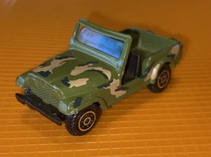 Vintage Yatming Army Jeep Toy Car Diecast Rare Original Old Car No.1608 FreeShp - Picture 1 of 7