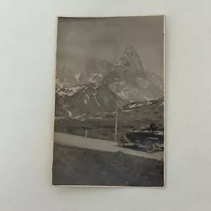 Antik Auto Automobil Berge Echt Foto Postkarte RPPC Foto - Bild 1 von 5