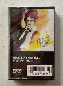 RICK SPRINGFIELD - WAIT FOR NIGHT - CASSETTE TAPE - BRAND NEW SEALED - Picture 1 of 3