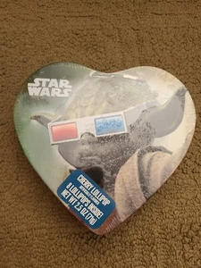 Star Wars Heart Shaped Tin - Yoda - Sealed With Lollipops 2012 - Picture 1 of 5